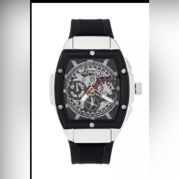 ED Hardy watch and stainless bracelet unisex new in box - Picture 5 of 9